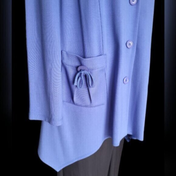 Picadilly Long Asymmetrical Blazer Jacket NWT Sz XL - Picture 6 of 11